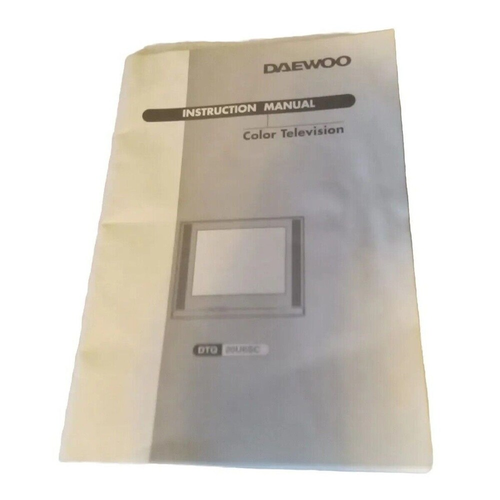 Daewoo DTQ 20U6SC Manual Instructions Booklet Original Replacement